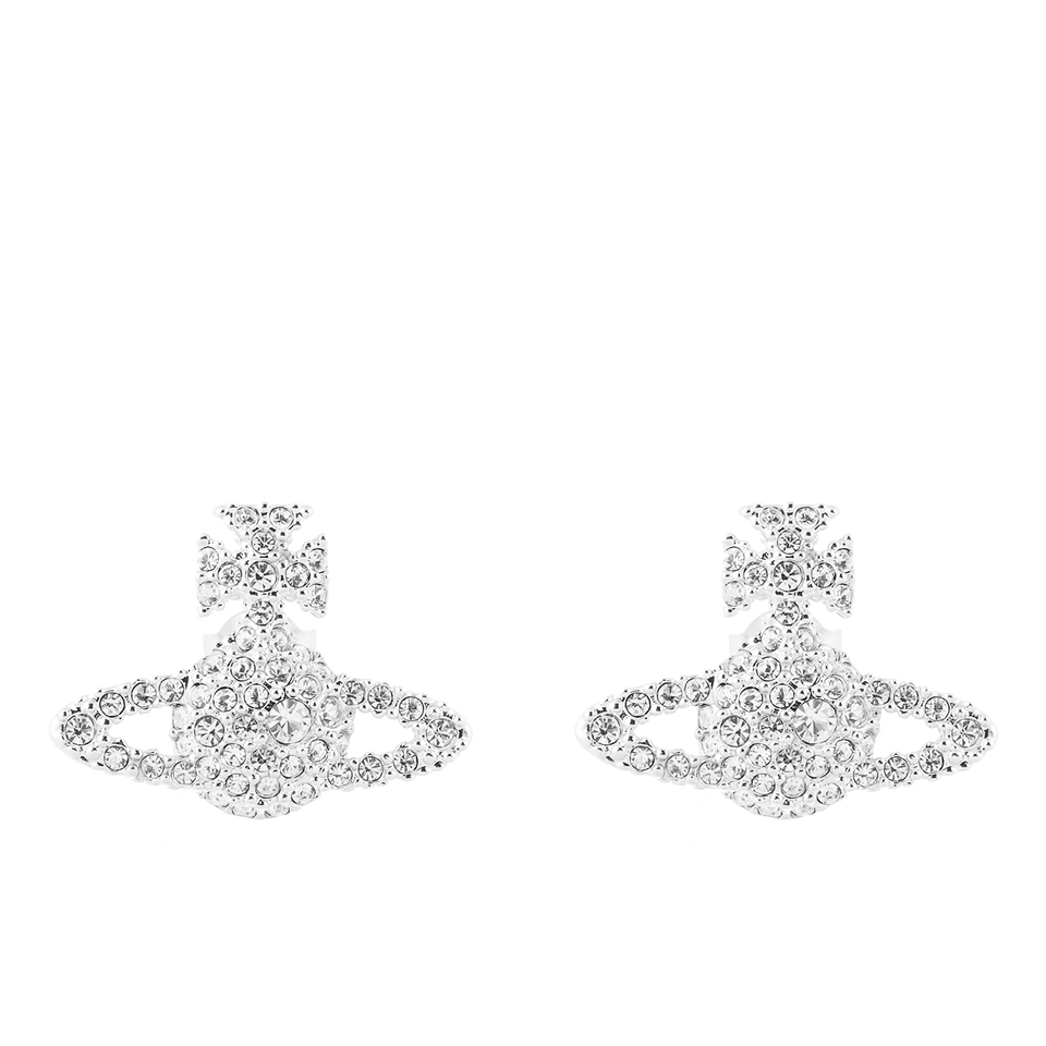 Vivienne Westwood Jewellery Women's Grace Bas Relief Stud Earrings - Crystal