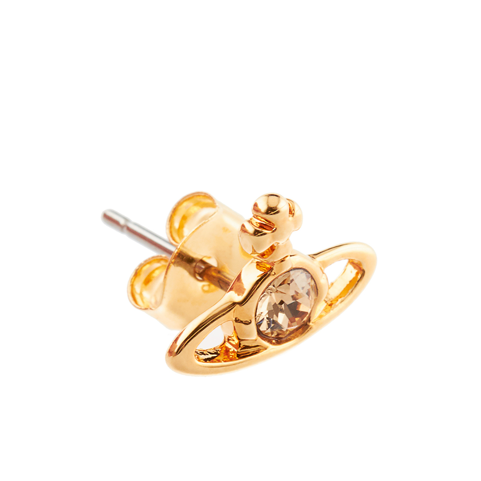 Vivienne Westwood Jewellery Women's Nano Solitaire Earrings - Light Topaz