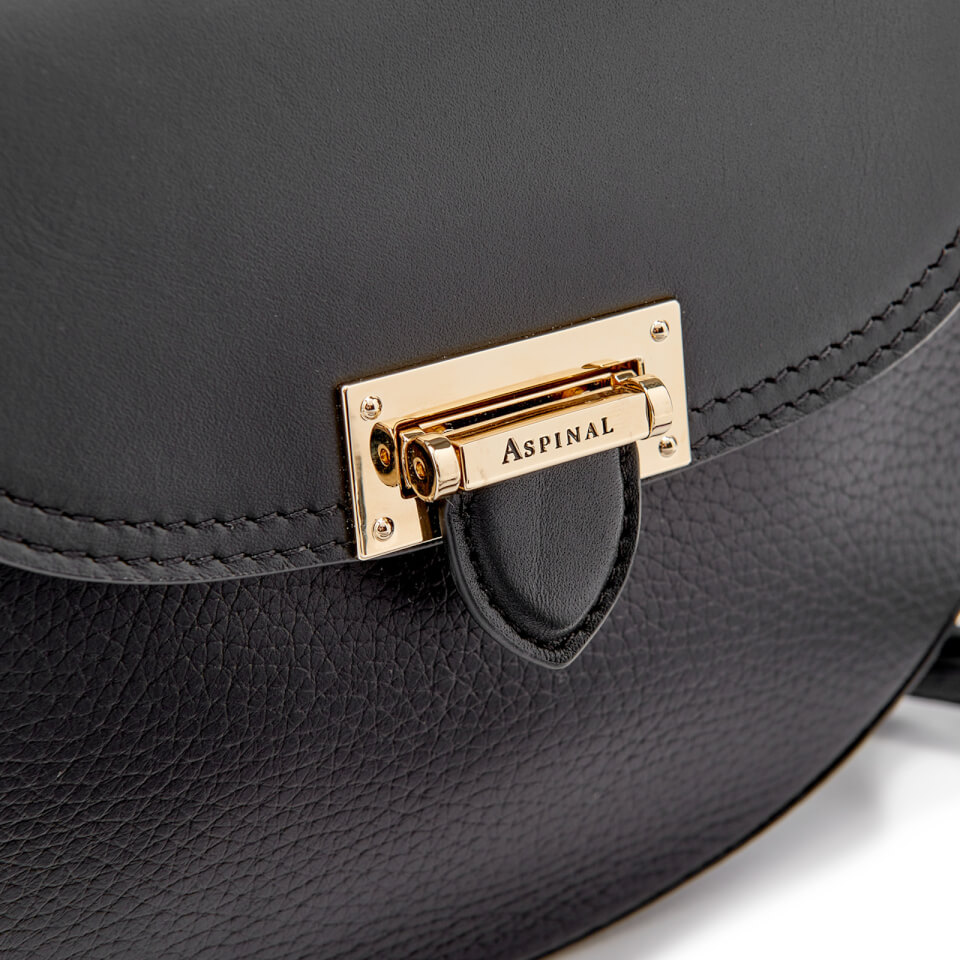 Aspinal of London Women's Portobello Mini Saddle Bag - Black
