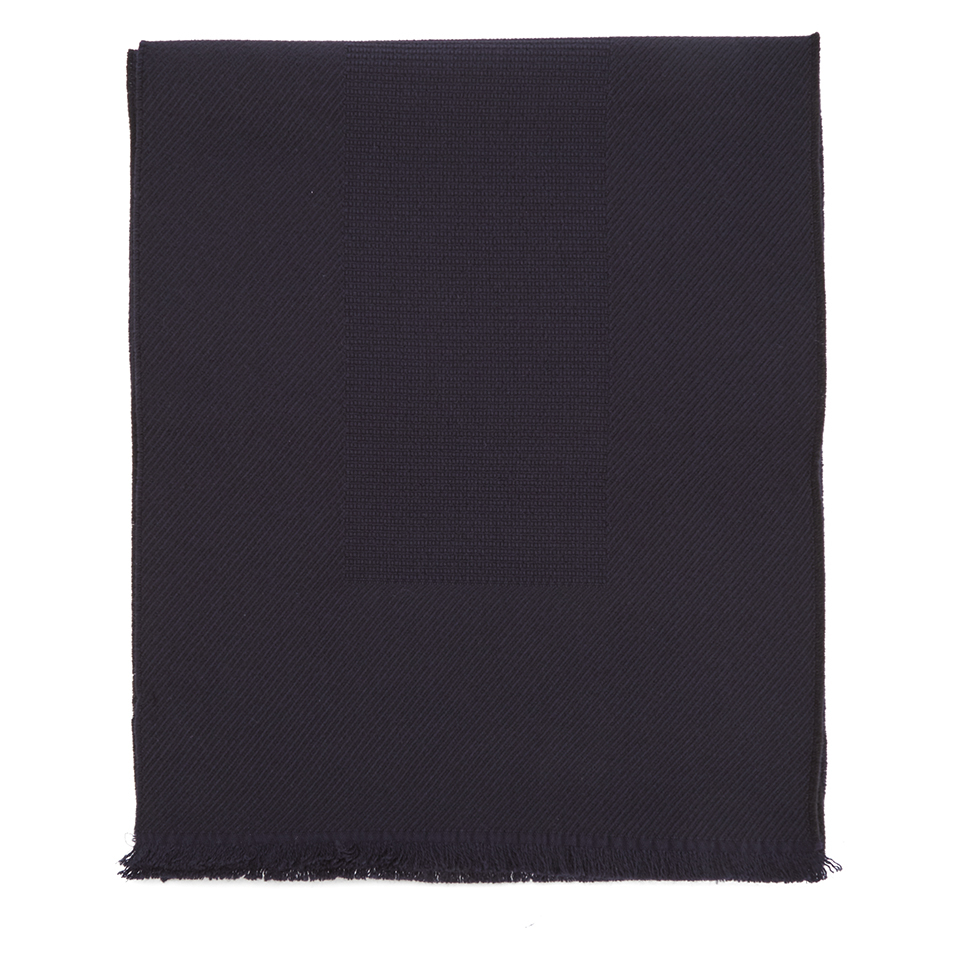 Paul Smith Accessories Men's Panelled Weave Scarf - Navy