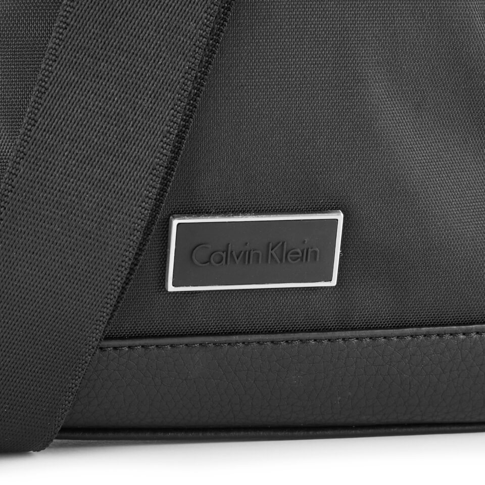 Calvin Klein Men's Ethan Nylon Flat Cross Body Bag - Black