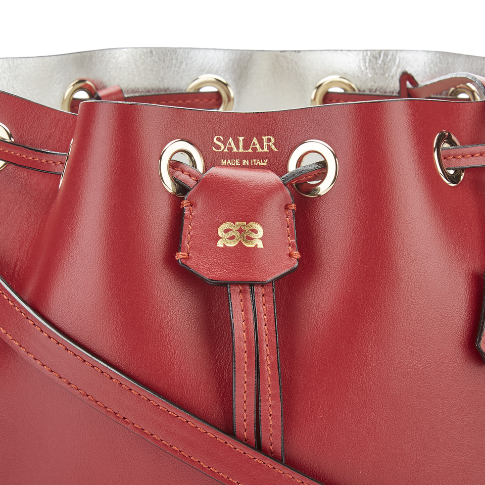 SALAR Women's Tala Small Bucket Bag - Bordeaux