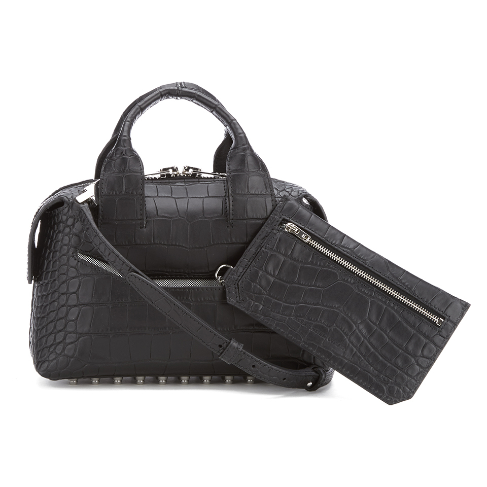 Alexander Wang Women's Rogue Small Croc Satchel - Black