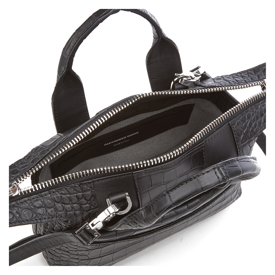 Alexander Wang Women's Rogue Small Croc Satchel - Black
