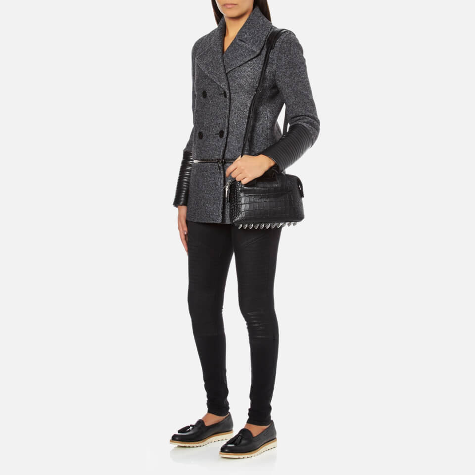 Alexander Wang Women's Rogue Small Croc Satchel - Black