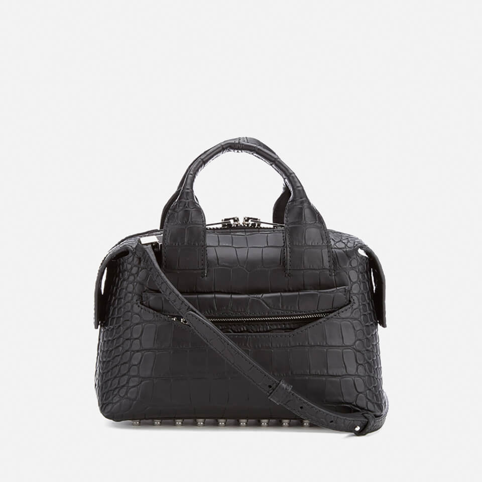 Alexander Wang Women s Rogue Small Croc Satchel Black