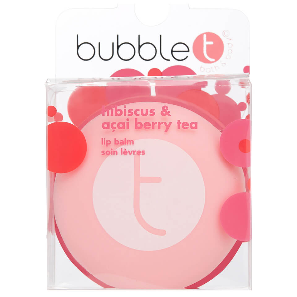 Bálsamo Labial Macaroon Bubble T - Té de Hibisco y Baya de Acai