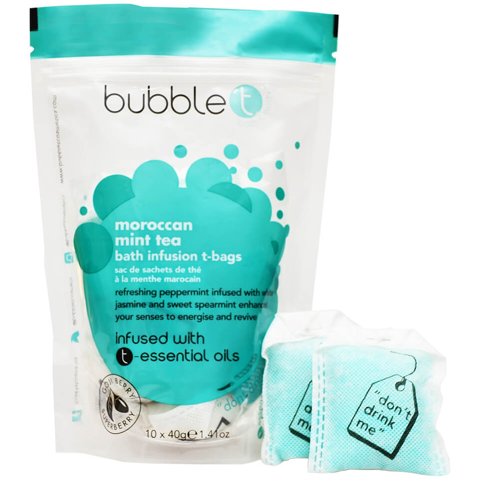 Infusion T-Bags para Baño de Bubble T - Té de Menta Marroquí 10 x 40 g