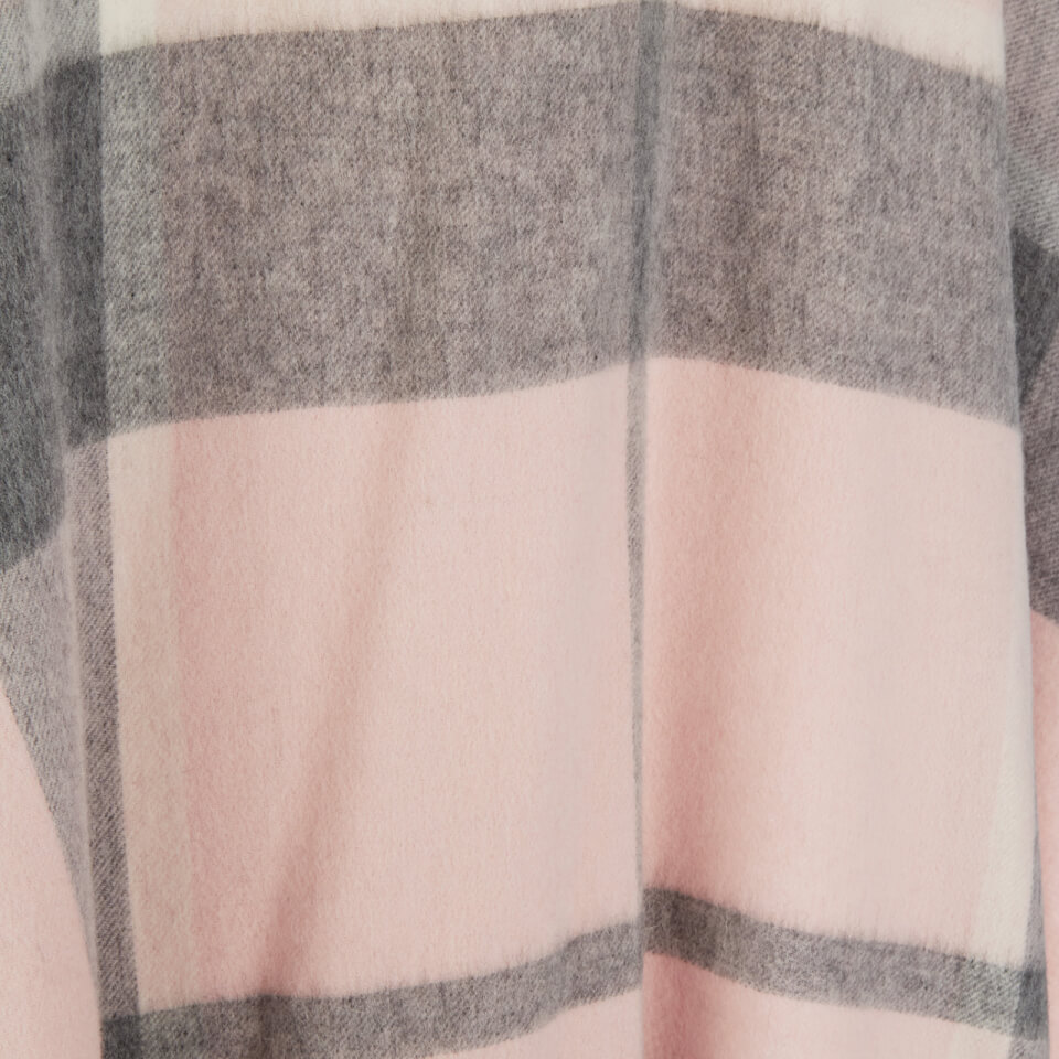 Barbour Women's Tonal Tartan Serape Cape - Pink/Grey