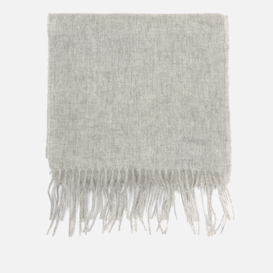 Barbour Women's Lambswool Woven Scarf - Light Grey