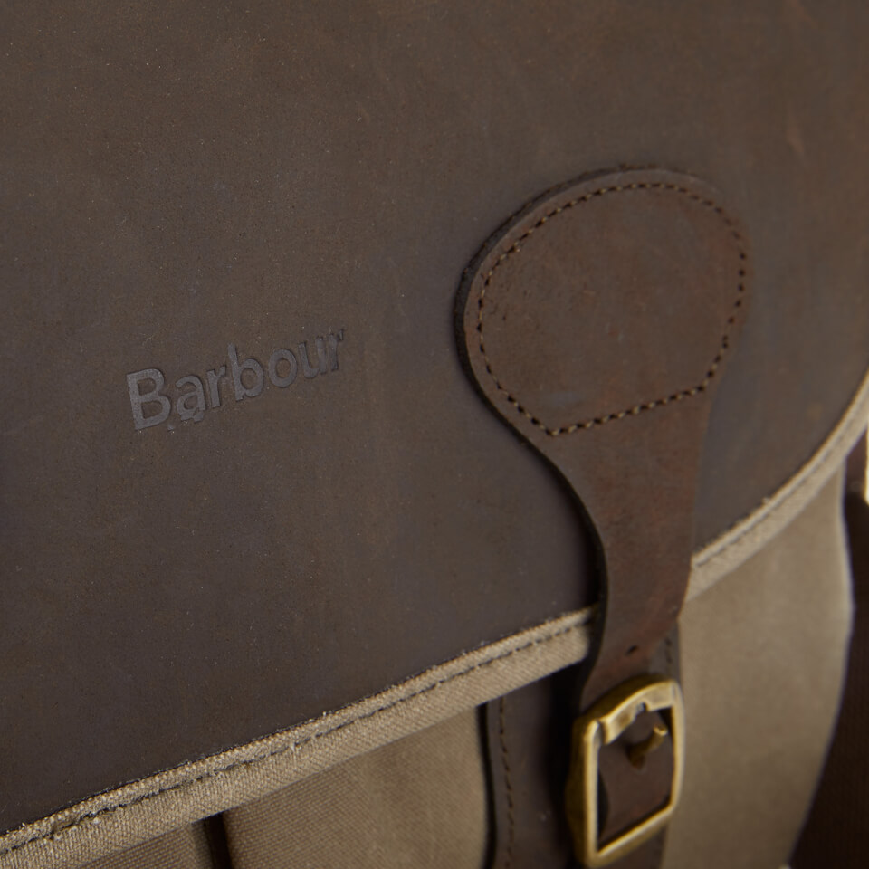 Barbour Men's Wax Leather Tarras Bag - Natural