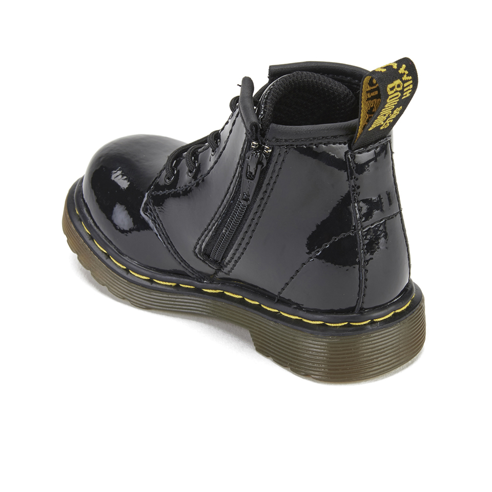Dr. Martens Toddlers' 1460 I Patent Lamper Lace Up Boots - Black
