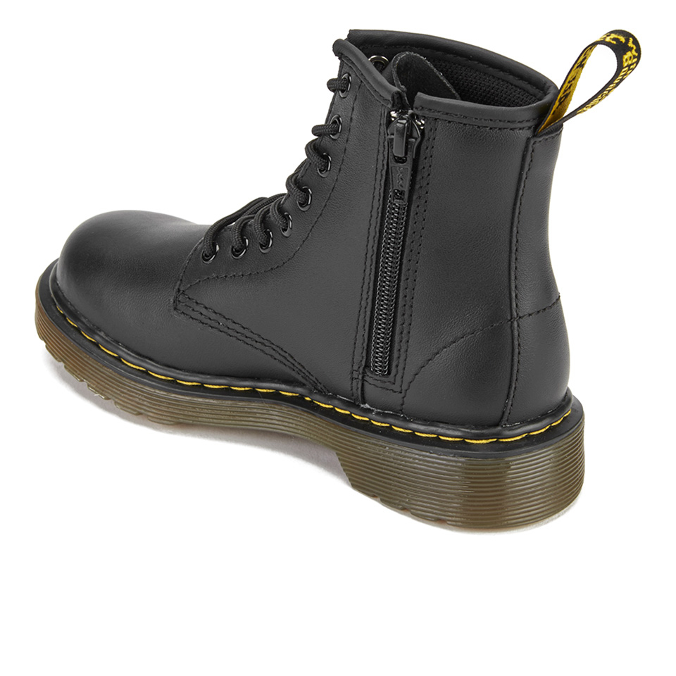 Dr. Martens Kids' 1460 Softy Leather Lace-Up Boots - Black