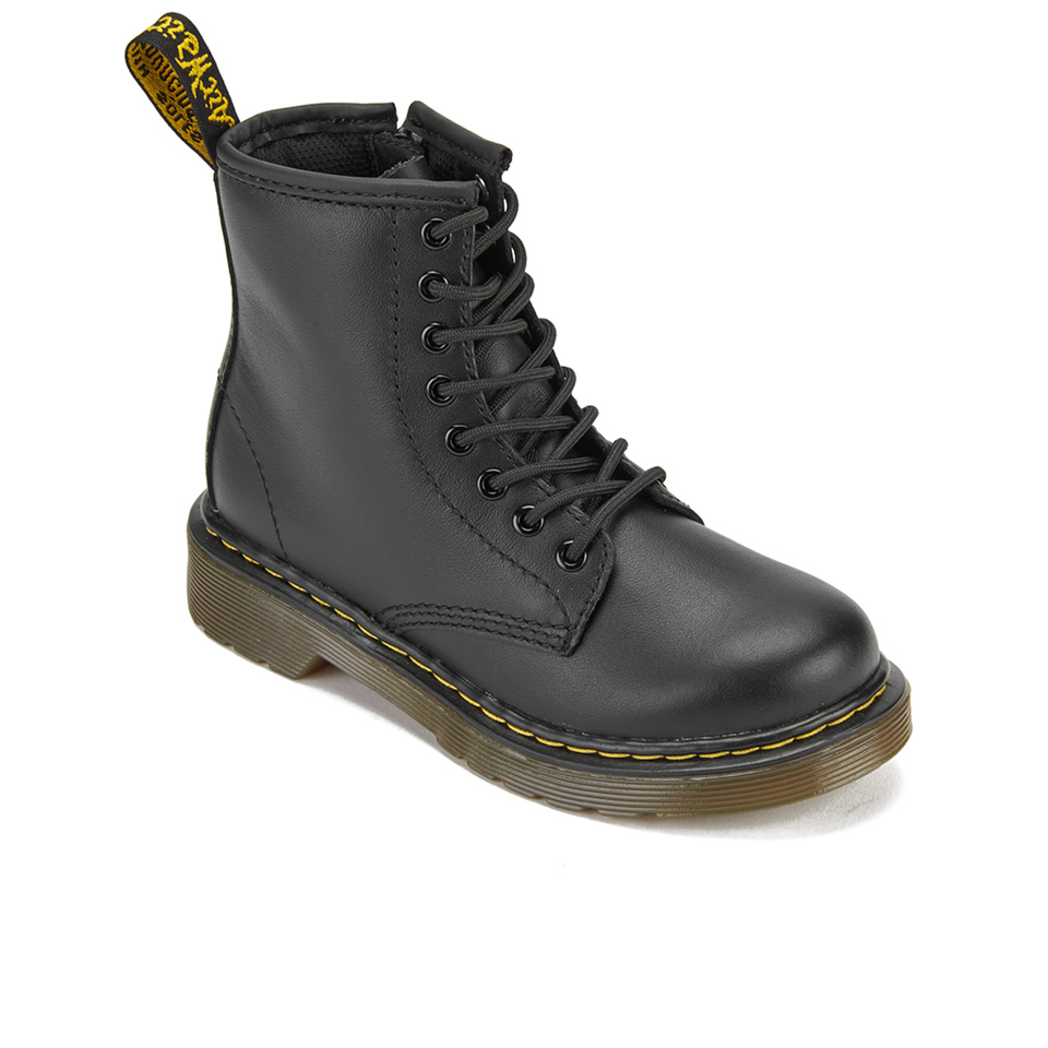 Dr. Martens Kids' 1460 Softy Leather Lace-Up Boots - Black