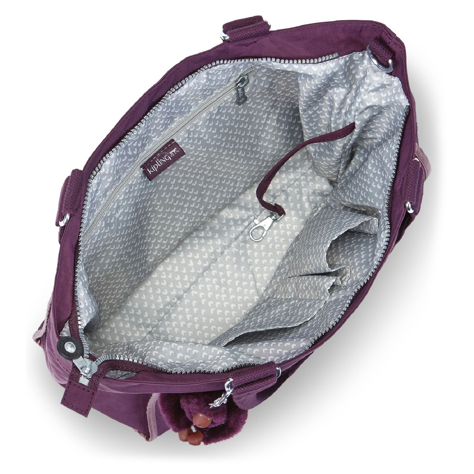 Kipling Women's Small Shopper Bag - Plum Purple