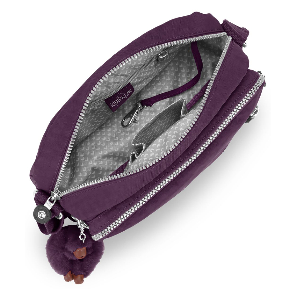 Kipling Women's Deena Medium Cross Body Bag - Plum Purple