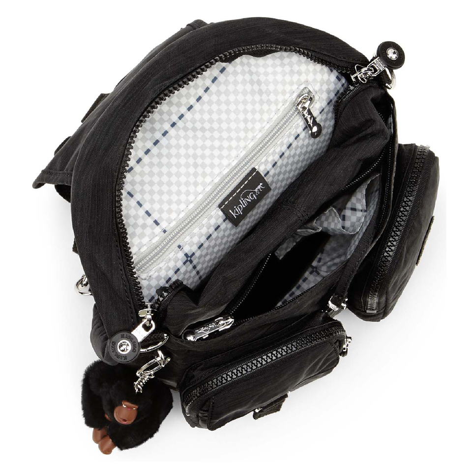Kipling Women's Firefly Medium Backpack - Dazzling Black