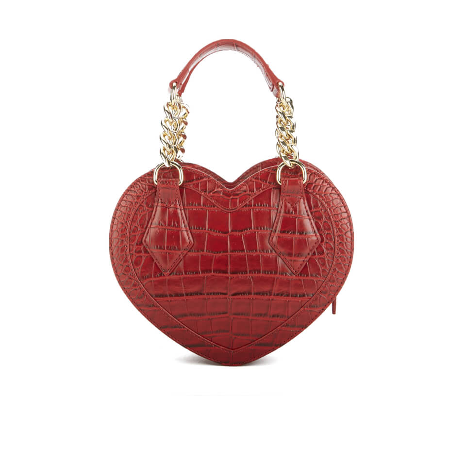 Vivienne Westwood Women's Dorset Croc Heart Cross Body Bag - Bordeaux