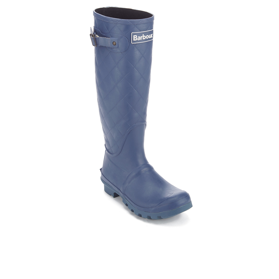 Barbour Women s Setter Quilted Wellies Chalk Blue Allsole