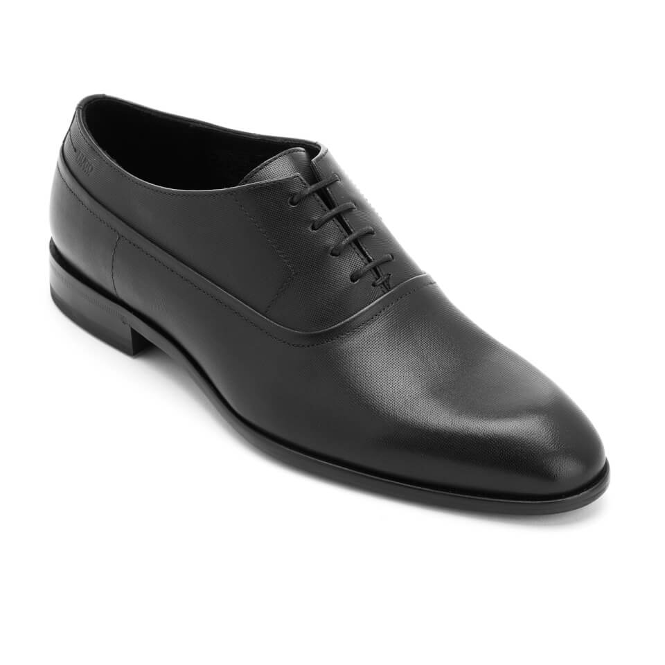 HUGO Men's Dressapp Leather Lace Up Oxford Shoes - Black