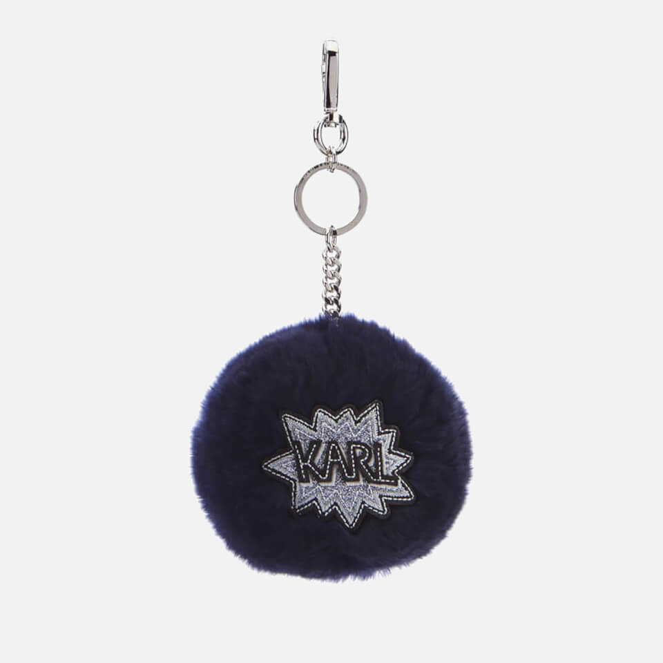 Karl Lagerfeld Women's K/Pop Fuzzy Keychain - Dark Sapphire