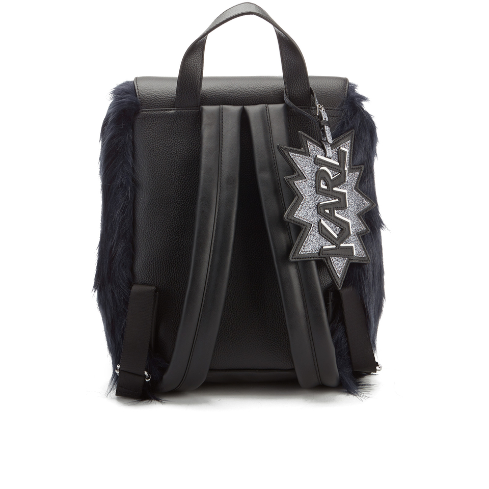 Karl Lagerfeld Women's K/Pop Fuzzi Backpack - Black