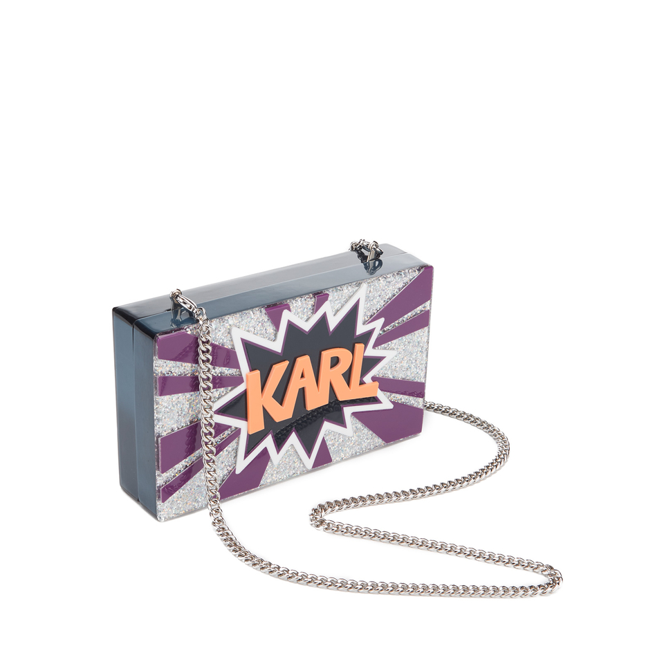Karl Lagerfeld Women's K/Pop Minaudiere Clutch Bag - Dark Sapphire