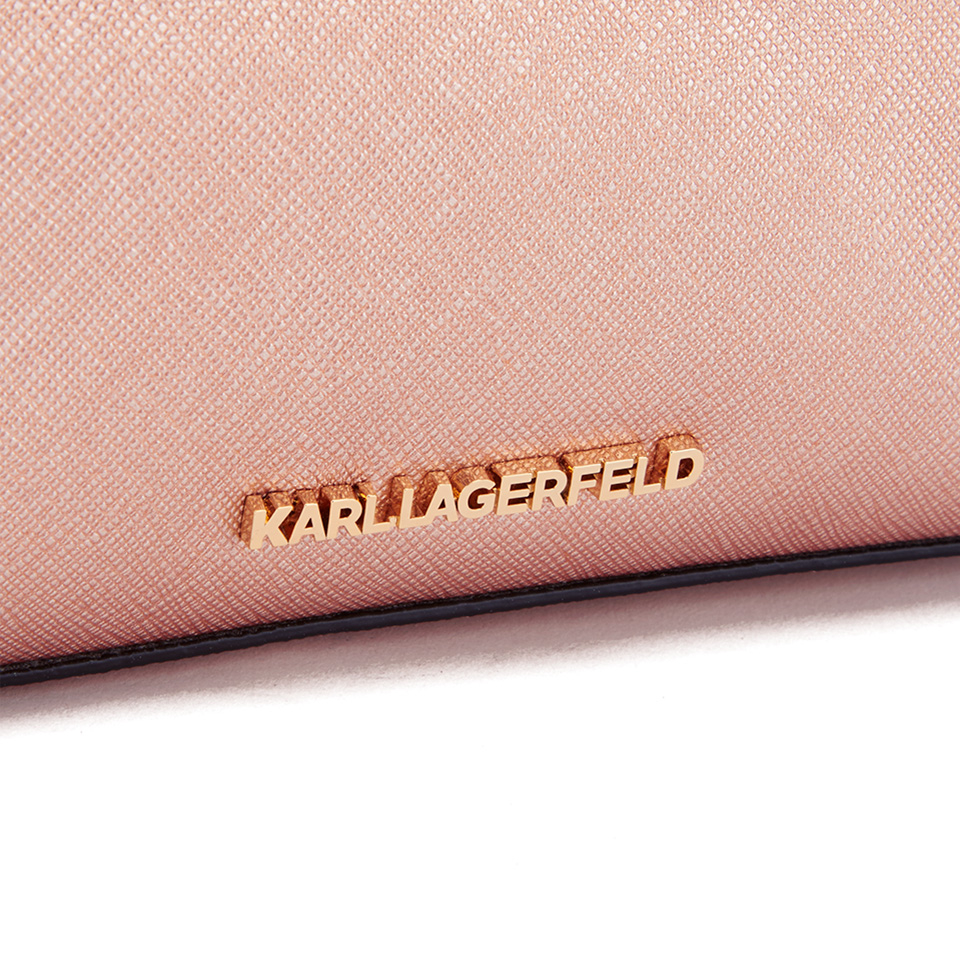 Karl Lagerfeld Women's K/Klassik Micro Tote Bag - Metallic Rose