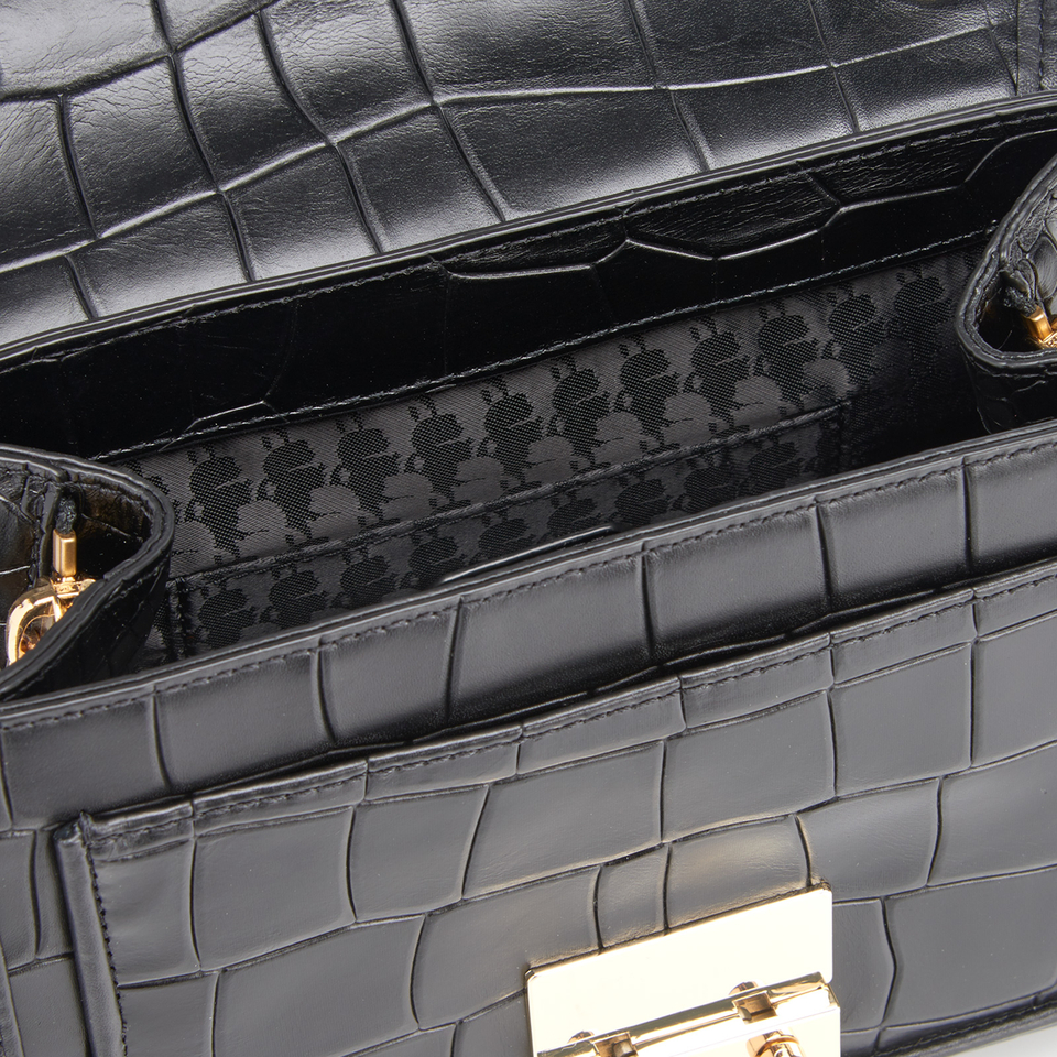 Karl Lagerfeld Women's K/Reptile Mini Handbag - Black