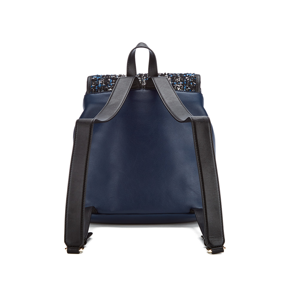 Karl Lagerfeld Women's K/Kuilted Tweed Backpack - Midnight Blue