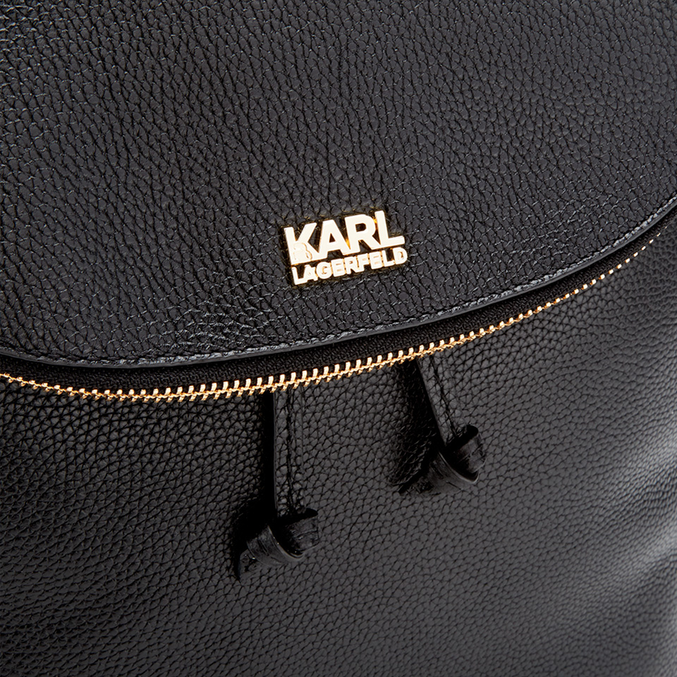 Karl Lagerfeld Women's K/Grainy Backpack - Black