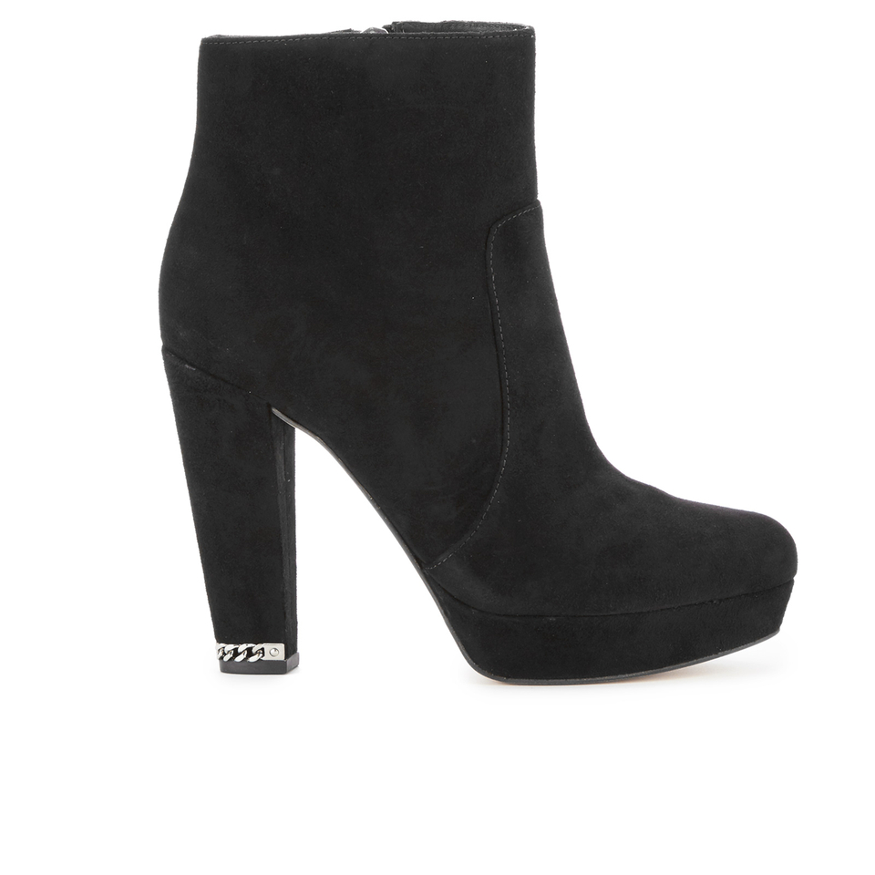 MICHAEL MICHAEL KORS Women s Sabrina Suede Heeled Ankle Boots Black Allsole