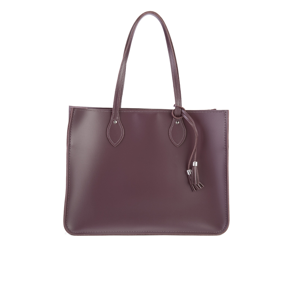 The Cambridge Satchel Company Women s The Tassel Tote with Magnetic Closure Damson
