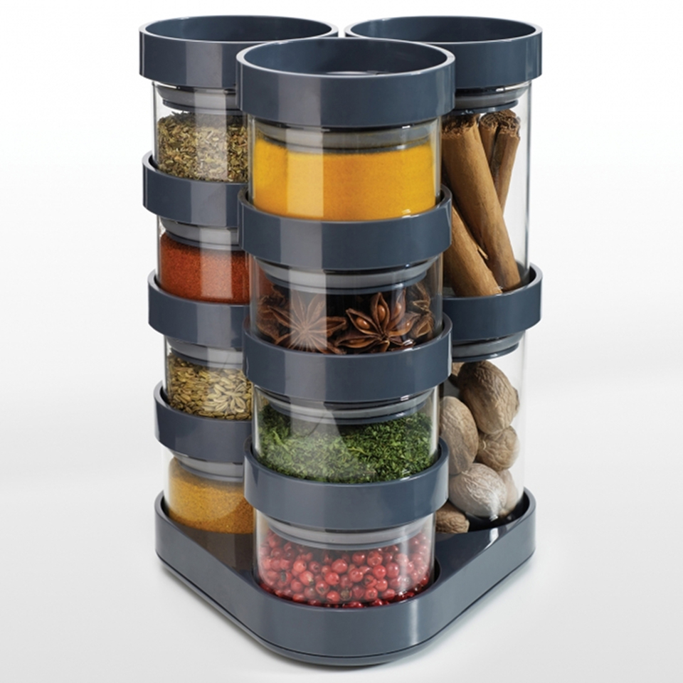 Joseph Joseph Spice Store Carousel Grey Coggles