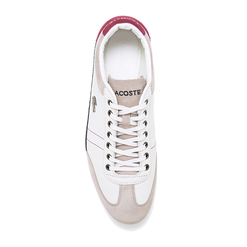 Lacoste Men s Misano 15 LCR SRM Trainers Off White Blue Red Coggles