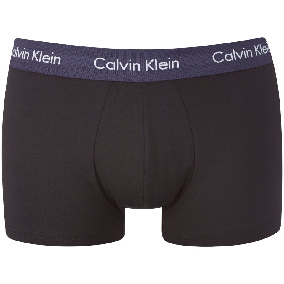 Calvin Klein Men's 3 Pack Trunk Boxer Shorts - Red/Blue/Rainstorm