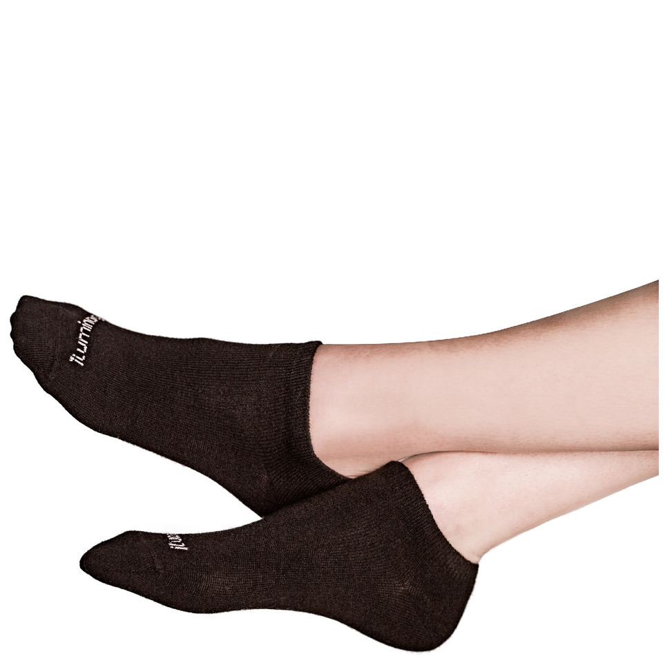 Iluminage Skin Rejuvenating Socks with Anti-Aging Copper Technology - M/L