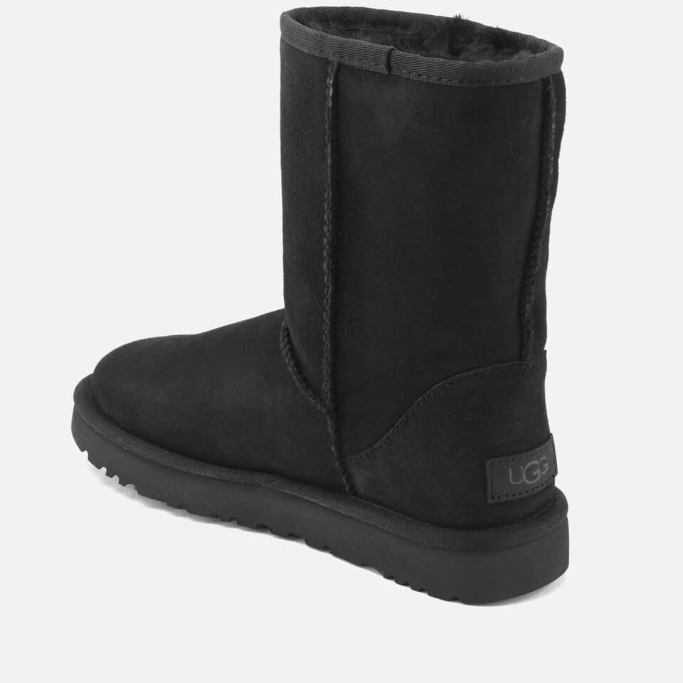 UGG Women's Classic Short II Sheepskin Boots - Black