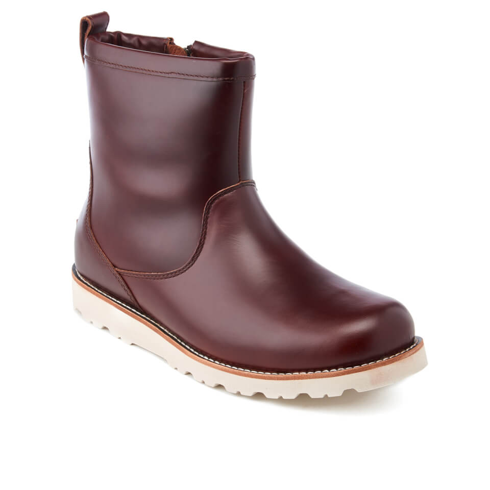 UGG Men s Hendren TL Waterproof Leather Pull Up Boots Cordovan Allsole