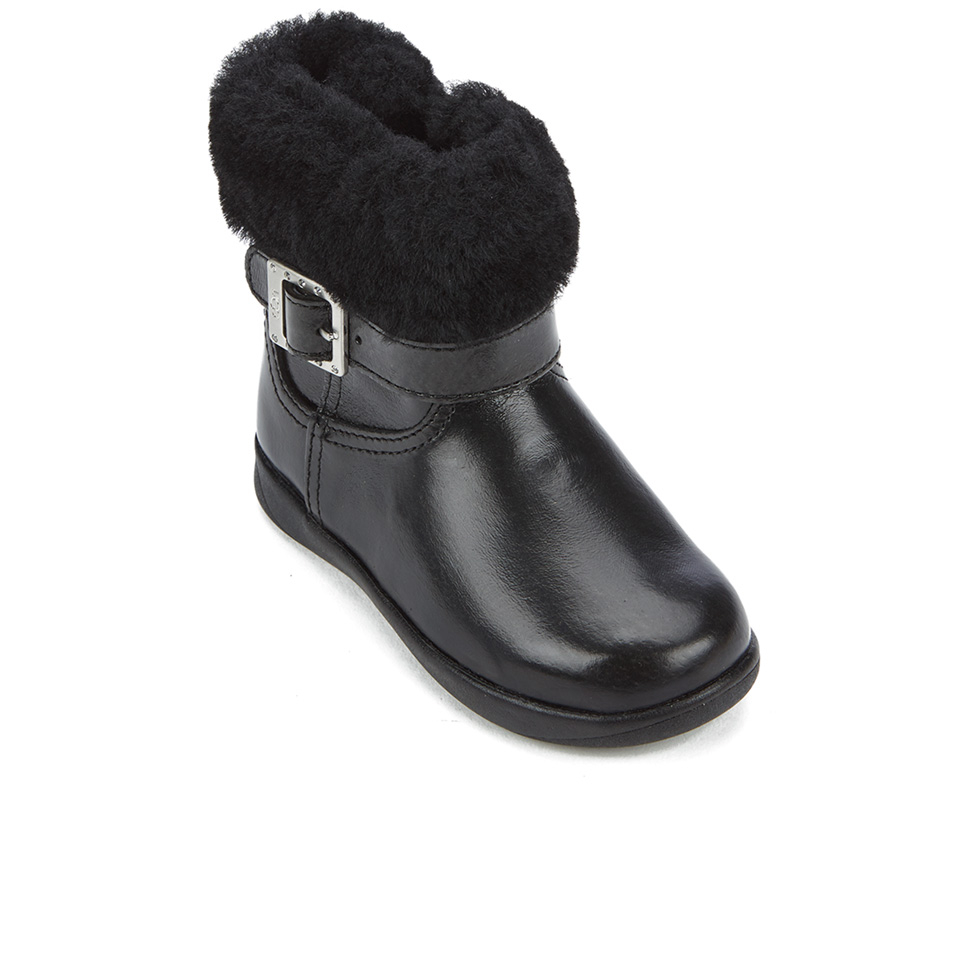 UGG Toddlers' Gemma Patent Leather Boots - Black