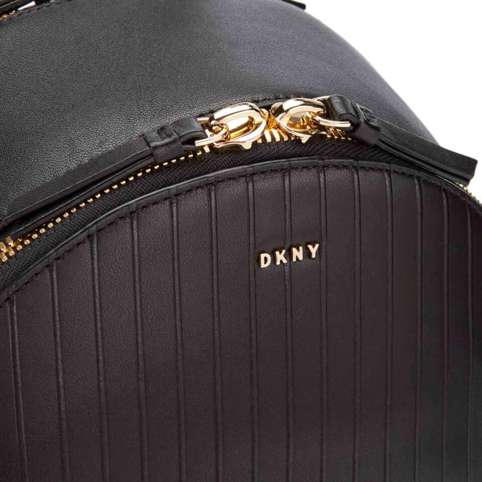 DKNY Women's Gansevoort Pinstripe Backpack - Black