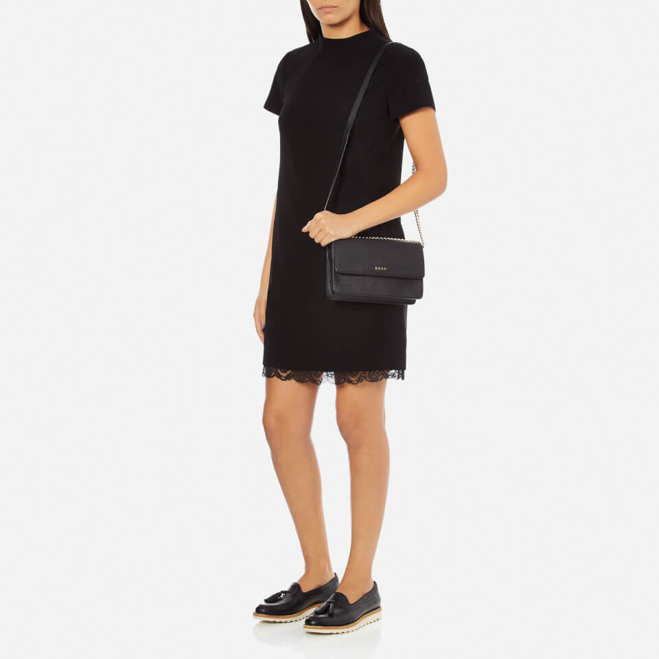 DKNY Women's Bryant Park Small Flap Crossbody Bag - Black