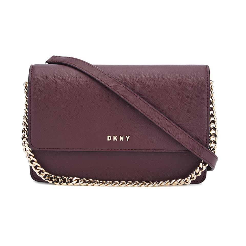 DKNY Women s Bryant Park Small Flap Crossbody Bag Oxblood Coggles