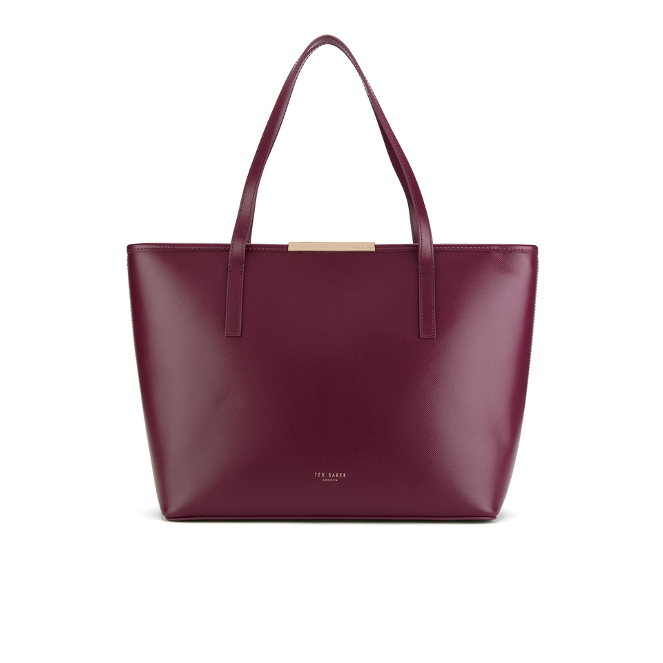 Ted Baker Women s Jailee Printed Lining Shopper Tote Bag Grape