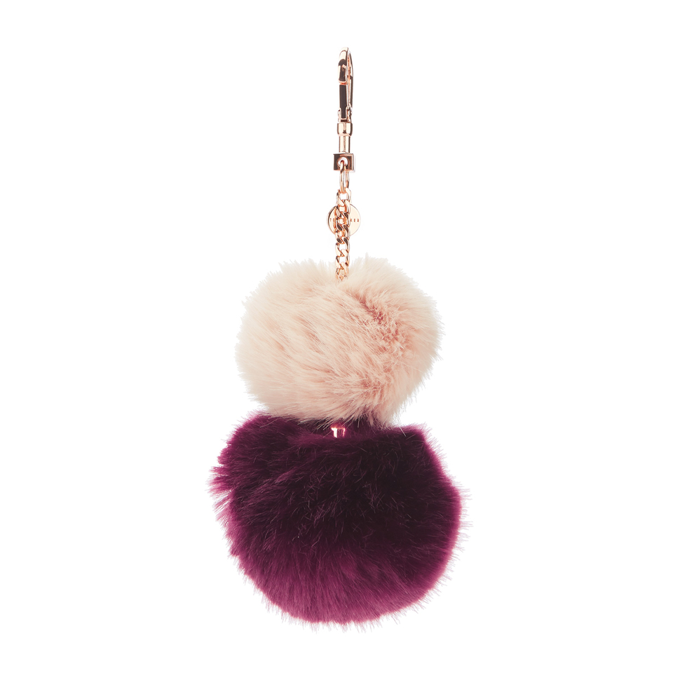 Ted Baker Women's Renah Fur Bag Charm - Nude Pink