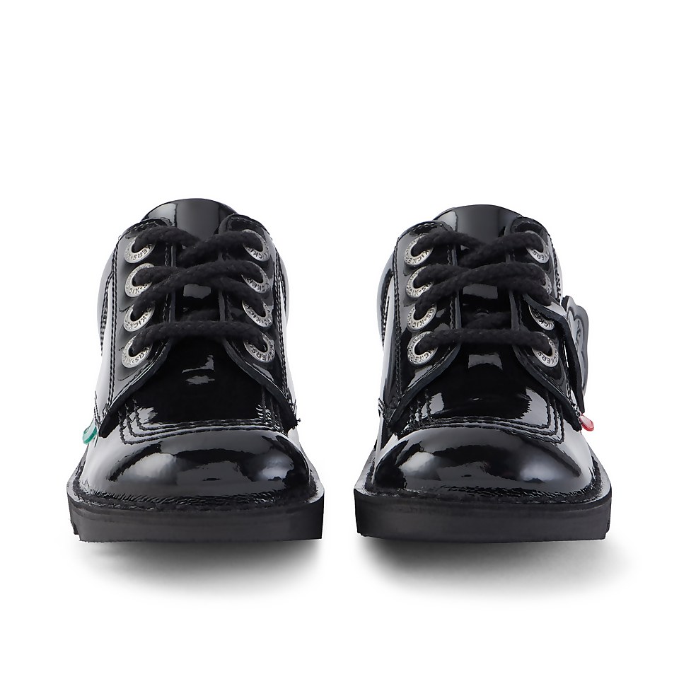 Junior Unisex Kick Lo Patent Leather Black