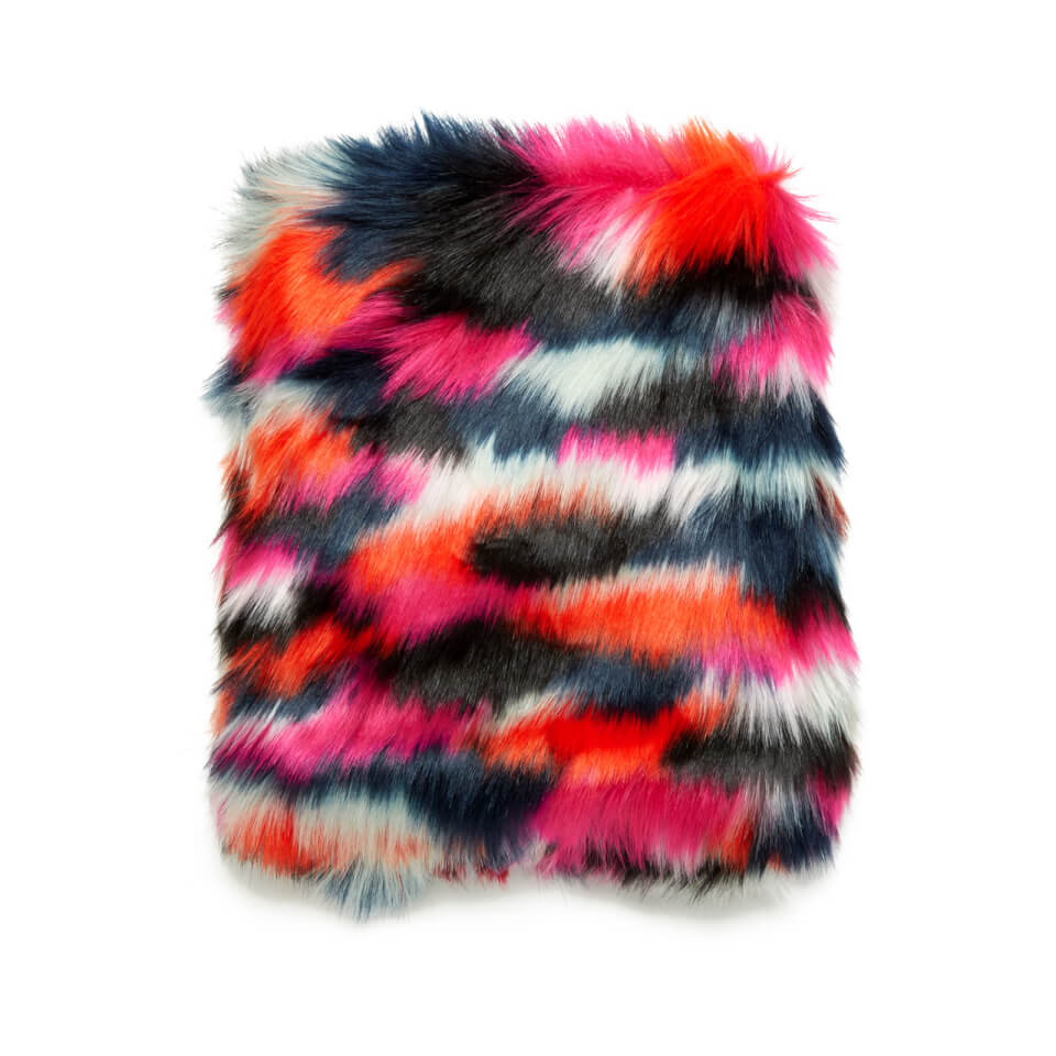 McQ Alexander McQueen Women's Patchwork Fur Scarf - Black/Multi