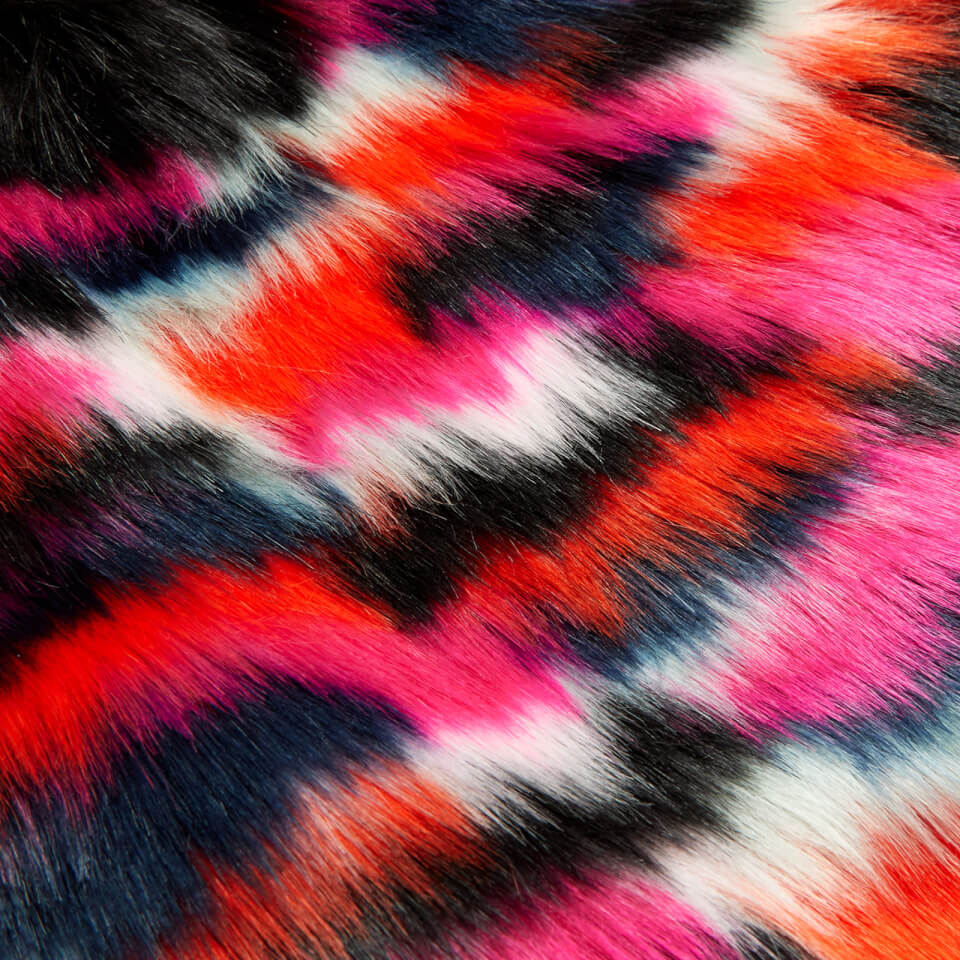 McQ Alexander McQueen Women's Patchwork Fur Scarf - Black/Multi