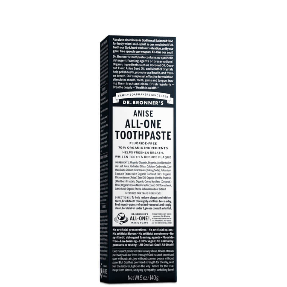 Dr. Bronner's All-One Toothpaste - Anise 140g