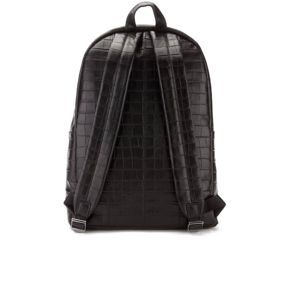 Michael Kors Men's Bryant Embossed Croc Backpack - Black